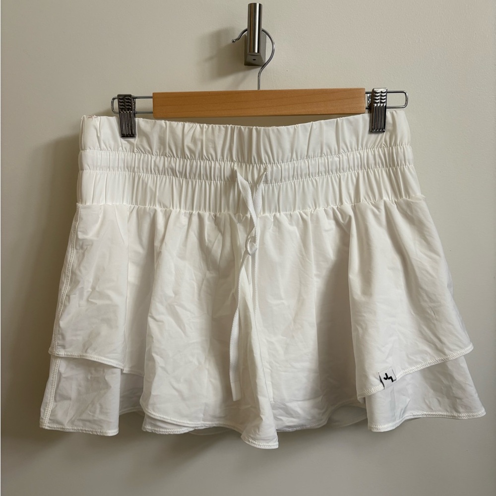 Target JoyLab White Skorts with Ruffled Skirt Overlay
